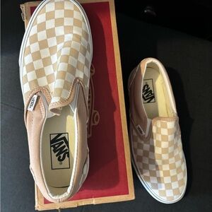 Vans classic Checkerboard slip on sneaker- size 9